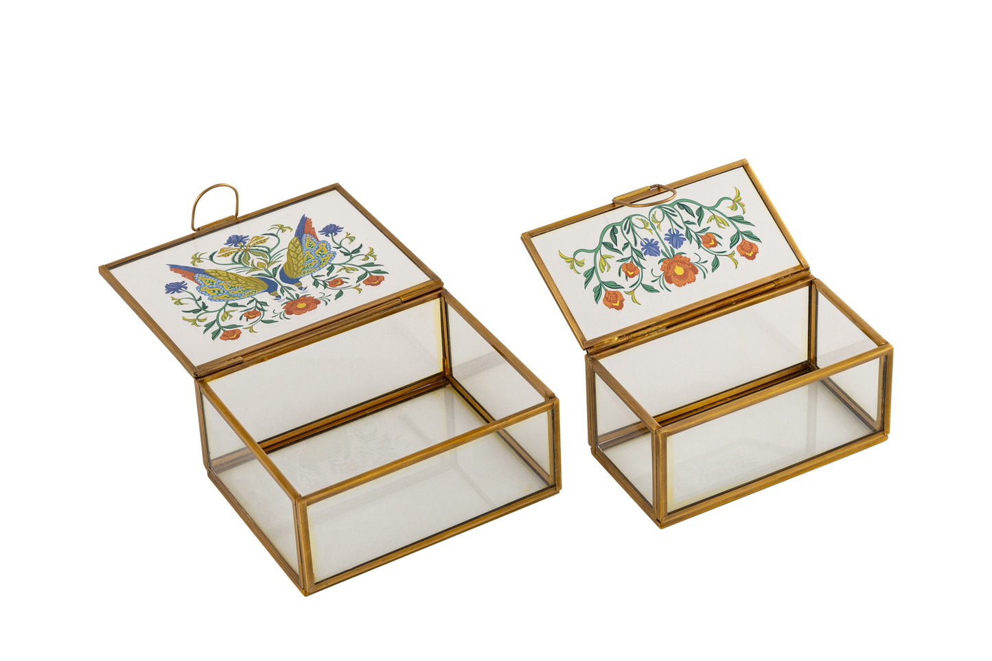 Zewar Floral Brass Decorative Box