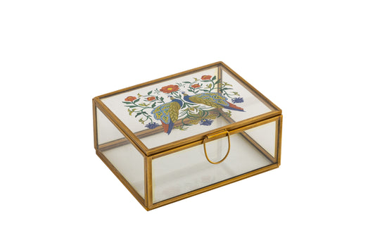 Zewar Peacock Brass Decorative Box