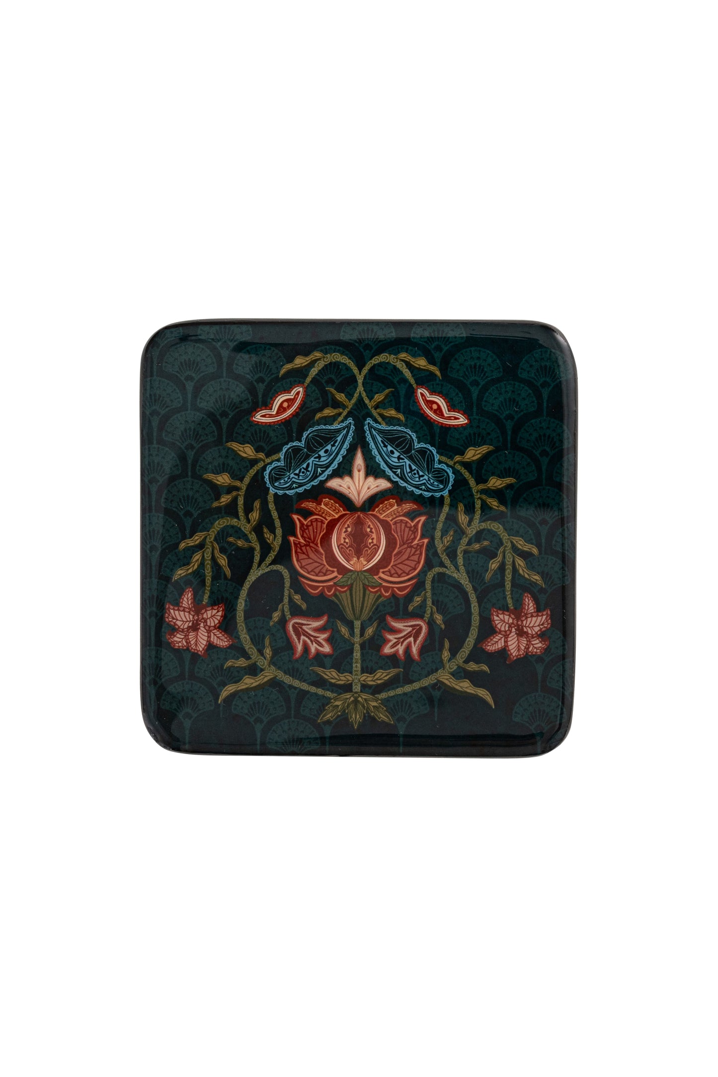 Nitya Emerald Bloom Coasters