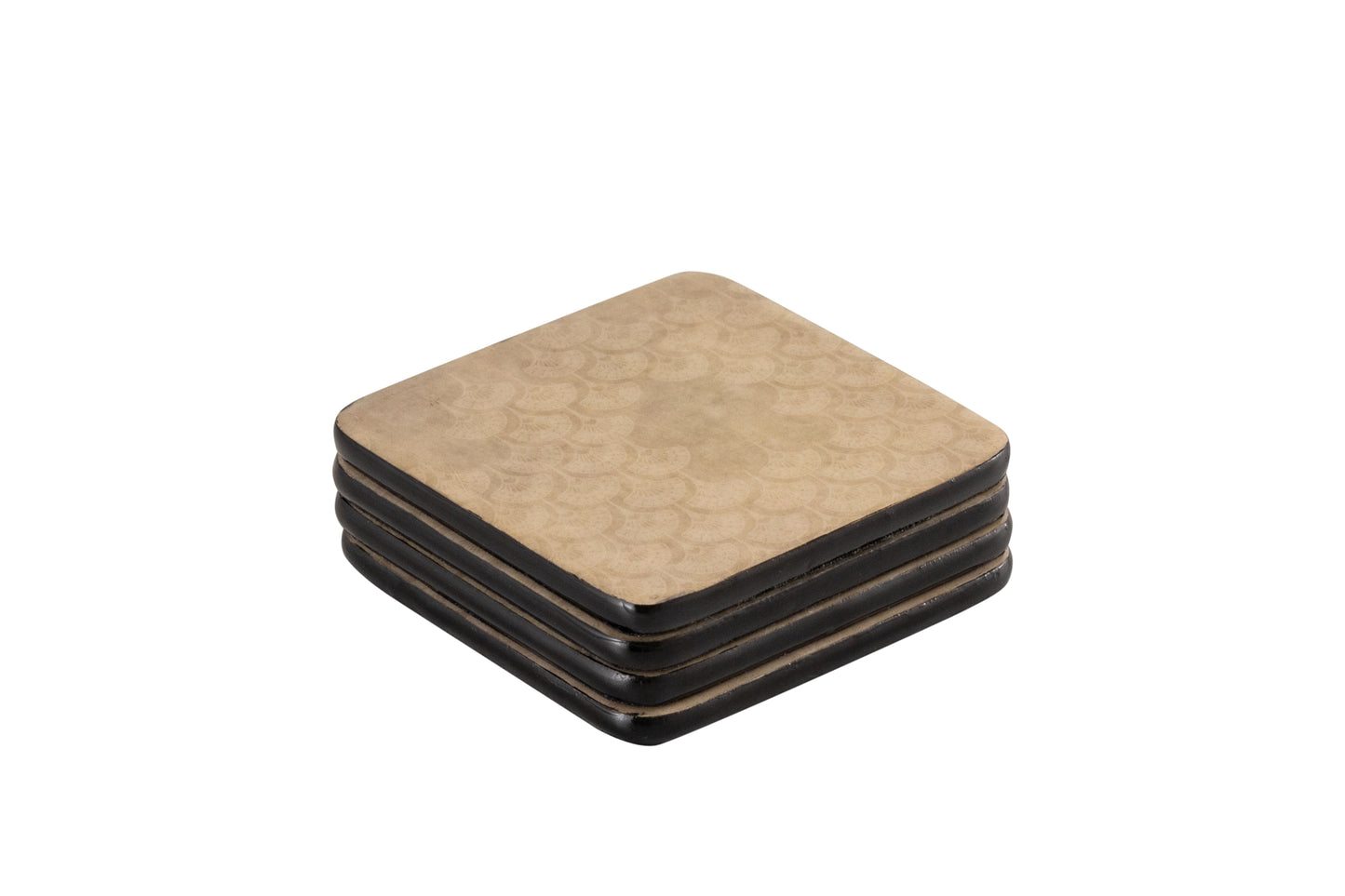 Nitya Beige Feather Coaster