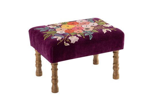 Devan Wine Ottoman Stool
