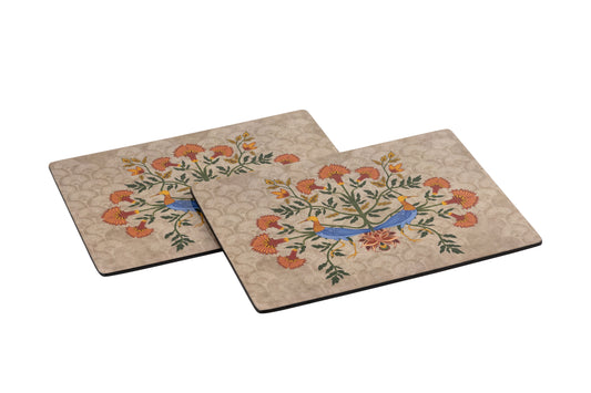 Nitya Beige Bird Placemats